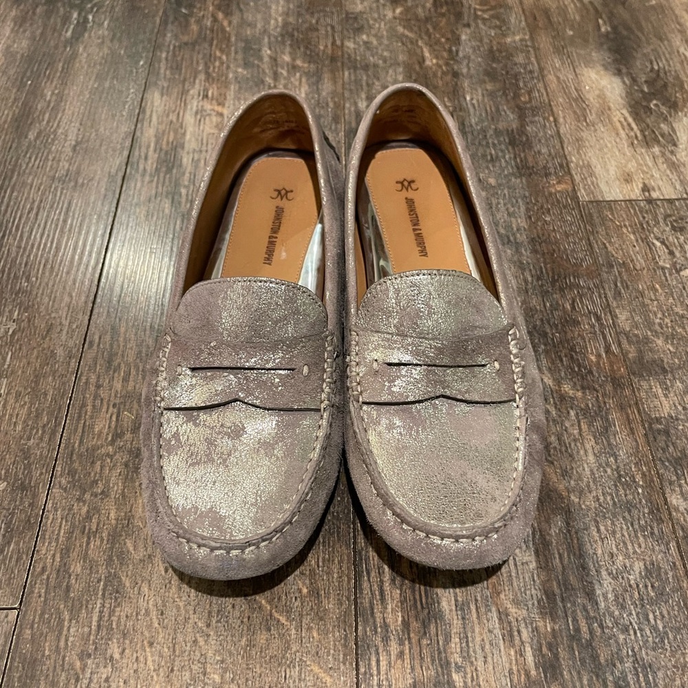 Johnston & Murphy Gray Loafers